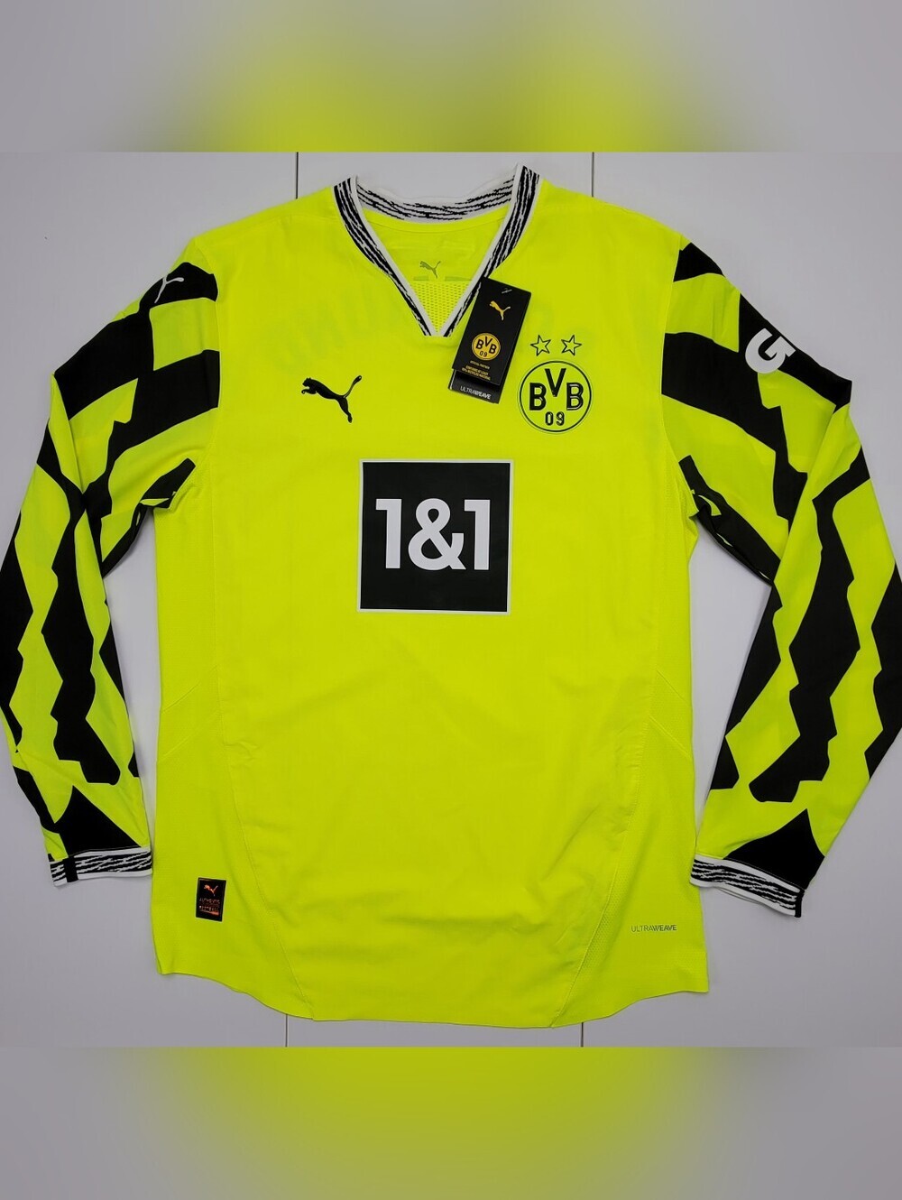 Puma BVB ANNIVERSARY JERSEY AUTHENTIC Men's Size M Long Sleeve 776141-04 NEW